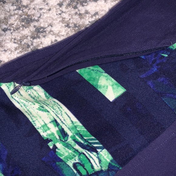 Athleta Dark Blue & Green Mesh Full Tilt Zip up Jacket Small - Picture 7 of 10